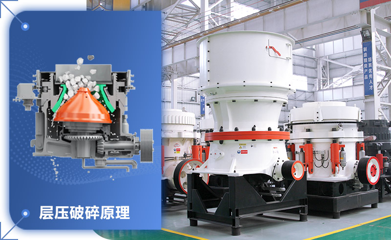 圓錐破碎機(jī)工作原理圖 圓錐破碎機(jī)工作原理圖