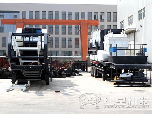 流動汽車載式碾石機(jī)實拍圖