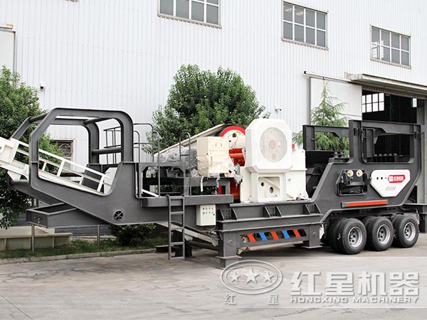 輪胎式移動破碎站-車載行走，隨用隨走，方便更快捷