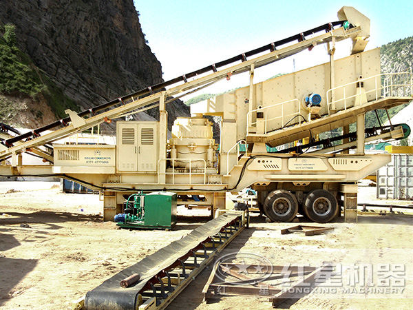 寧夏銀川移動破碎設備生產現(xiàn)場