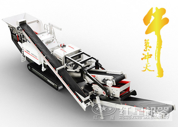 履帶沙石分離機在河南焦作奮力生產，開工賺錢