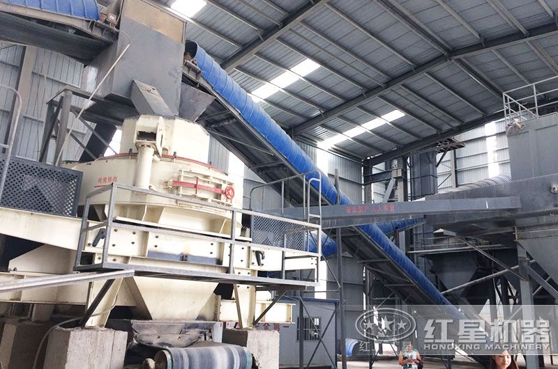 環(huán)保型河卵石制砂機(jī)作業(yè)現(xiàn)場