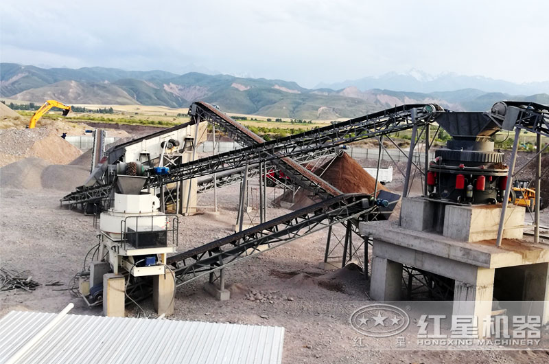 沖擊式制砂機(jī)作業(yè)現(xiàn)場(chǎng)