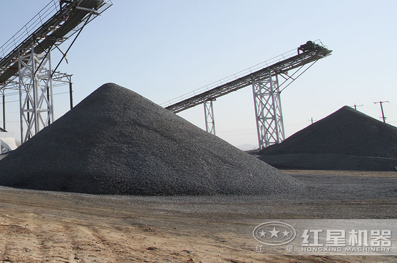 機制砂生產現(xiàn)場