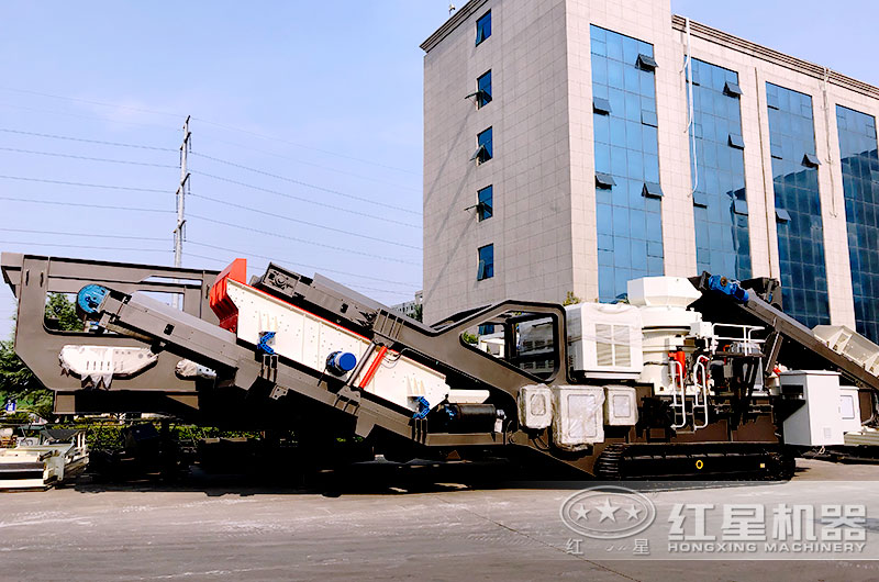 履帶流動圓錐磕石子機(jī)