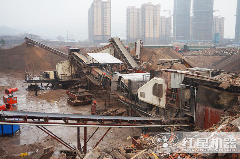 建筑垃圾處理現(xiàn)場(chǎng)