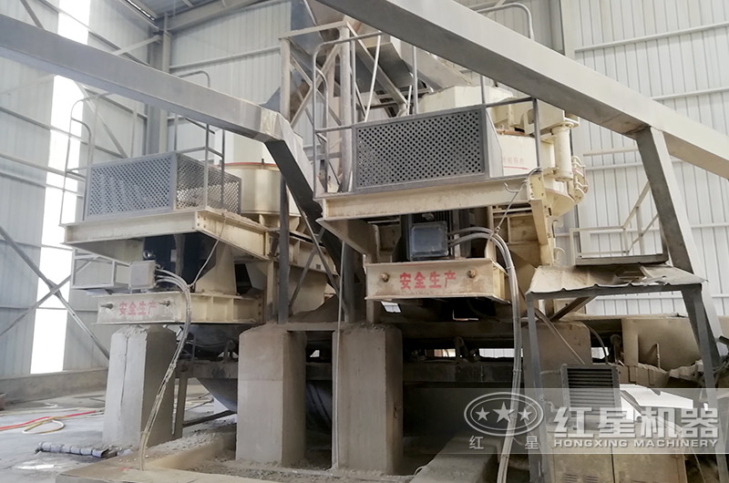 安徽客戶VSI制沙機(jī)生產(chǎn)現(xiàn)場