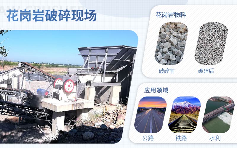 花崗巖破碎用什么機(jī)器？配置一套花崗巖破碎設(shè)備需要多少錢?
