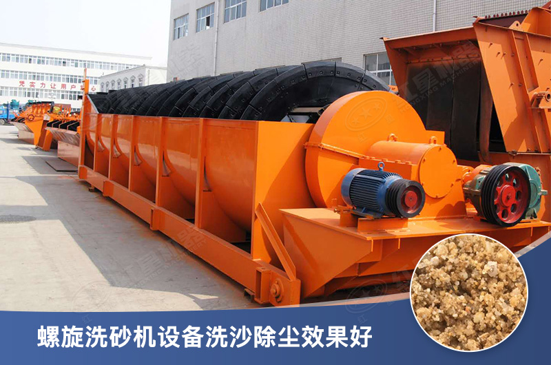 螺旋洗砂機(jī)設(shè)備每小時(shí)產(chǎn)量多少，型號(hào)有哪些？